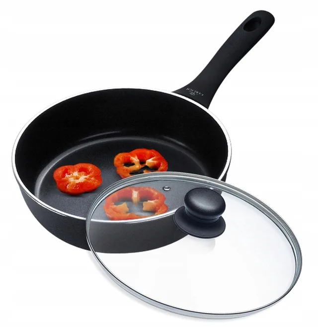 Contrast Procoat Diepe Koekenpan 24cm met Deksel
