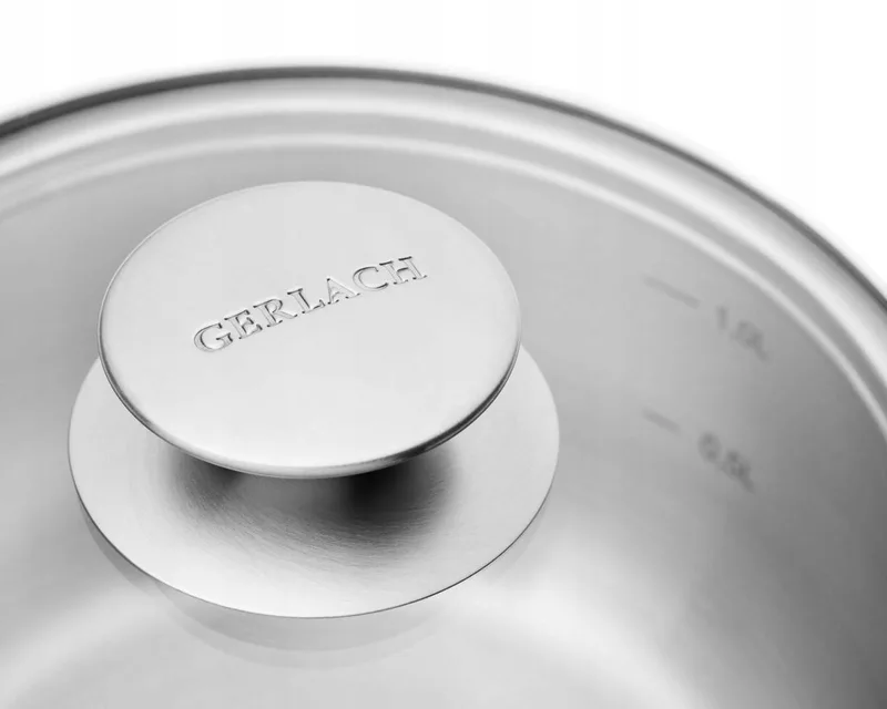 First Pannenset 6-delig RVS - Geschikt voor Inductie de Gerlach en Gris – photo produit