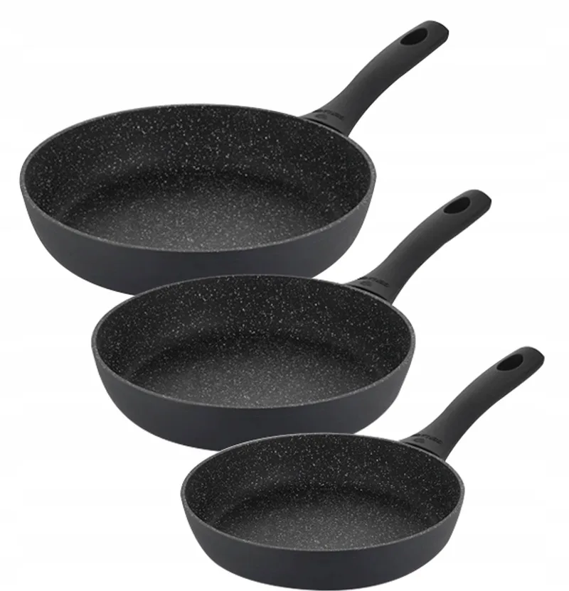 Granitex Pannenset Keramische Coating 20, 24, 28 cm van Gerlach in Zwart – productfoto