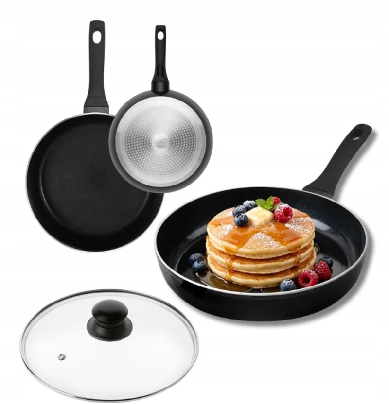 Harmony Classic Koekenpan 20 cm met Deksel - Keramische Coating by Gerlach in Black – product photo