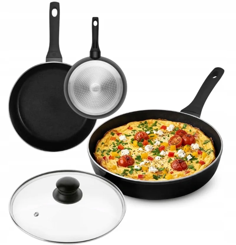 Harmony Classic Koekenpan 28cm met Glazen Deksel - Keramische Coating by Gerlach in Black – product photo