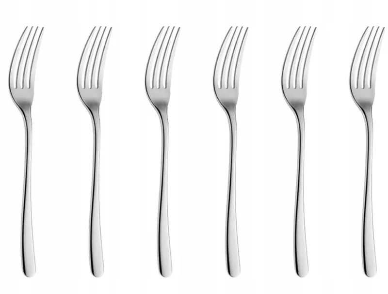 Muza Diner Vorken - 6 stuks - Roestvrij staal, Glans by Gerlach in Silver – product photo