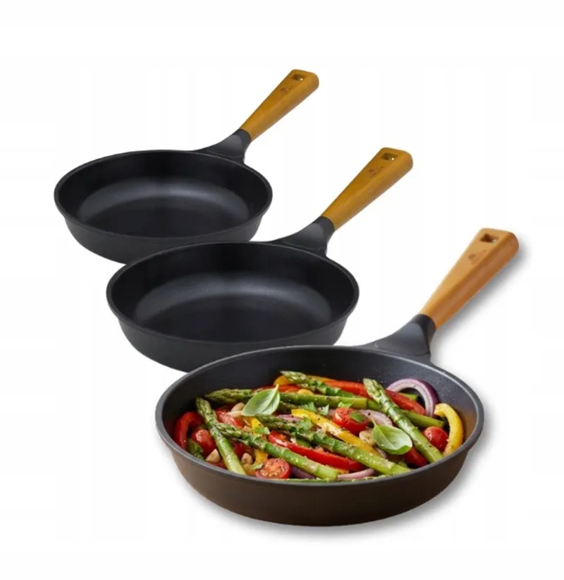 Natur Pannenset Keramisch 20, 24, 28 cm - Non-Stick by Gerlach in Black – product photo