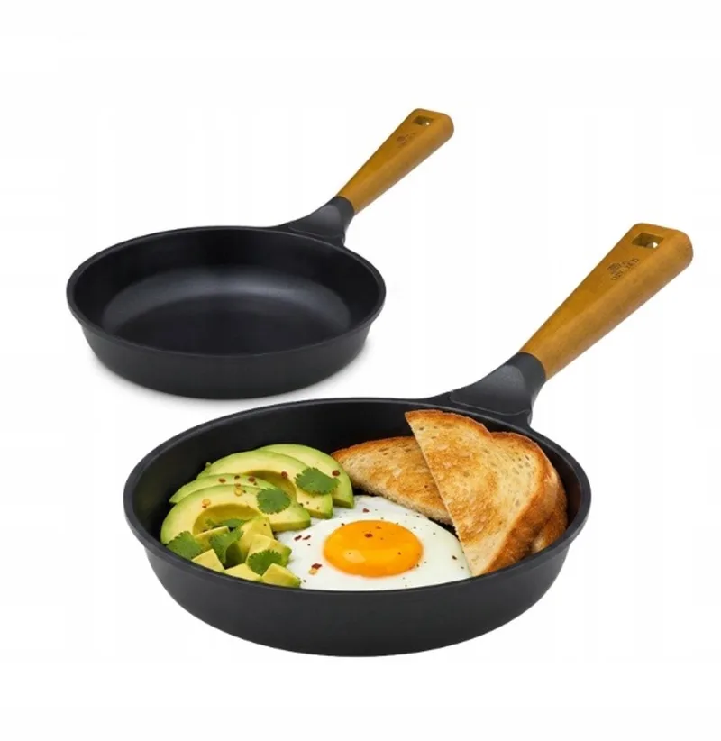 Natur Pannenset Keramisch 20 & 28 cm, Inductie fra Gerlach i Sort – produktbillede