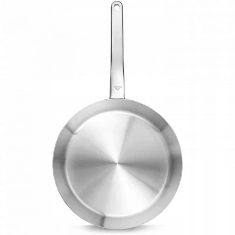 Prestige Koekenpan 28cm RVS met Glazen Deksel by Gerlach in Silver – product photo