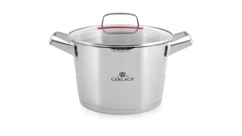 Superior Kookpan 5,5L - Roestvrij Staal, 24cm von Gerlach in Silber – Produktfoto