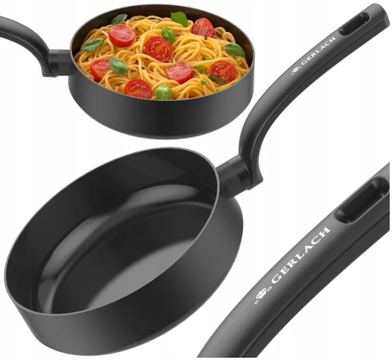 Wings Koekenpan 28cm - Keramische Anti-aanbaklaag, Inductie by Gerlach in Black – product photo