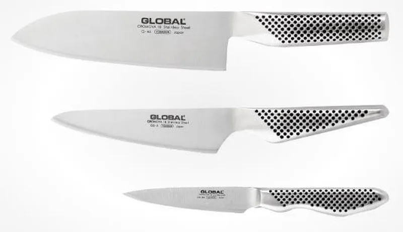 G-46338 Messenset - 3 delig van Global in Zilver – productfoto
