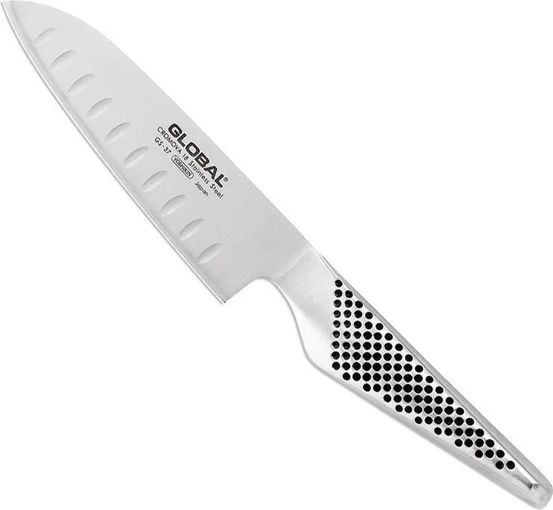 Gs90 Santokumes met kuiltjes 13 cm by Global in Zilverkleuring – product photo