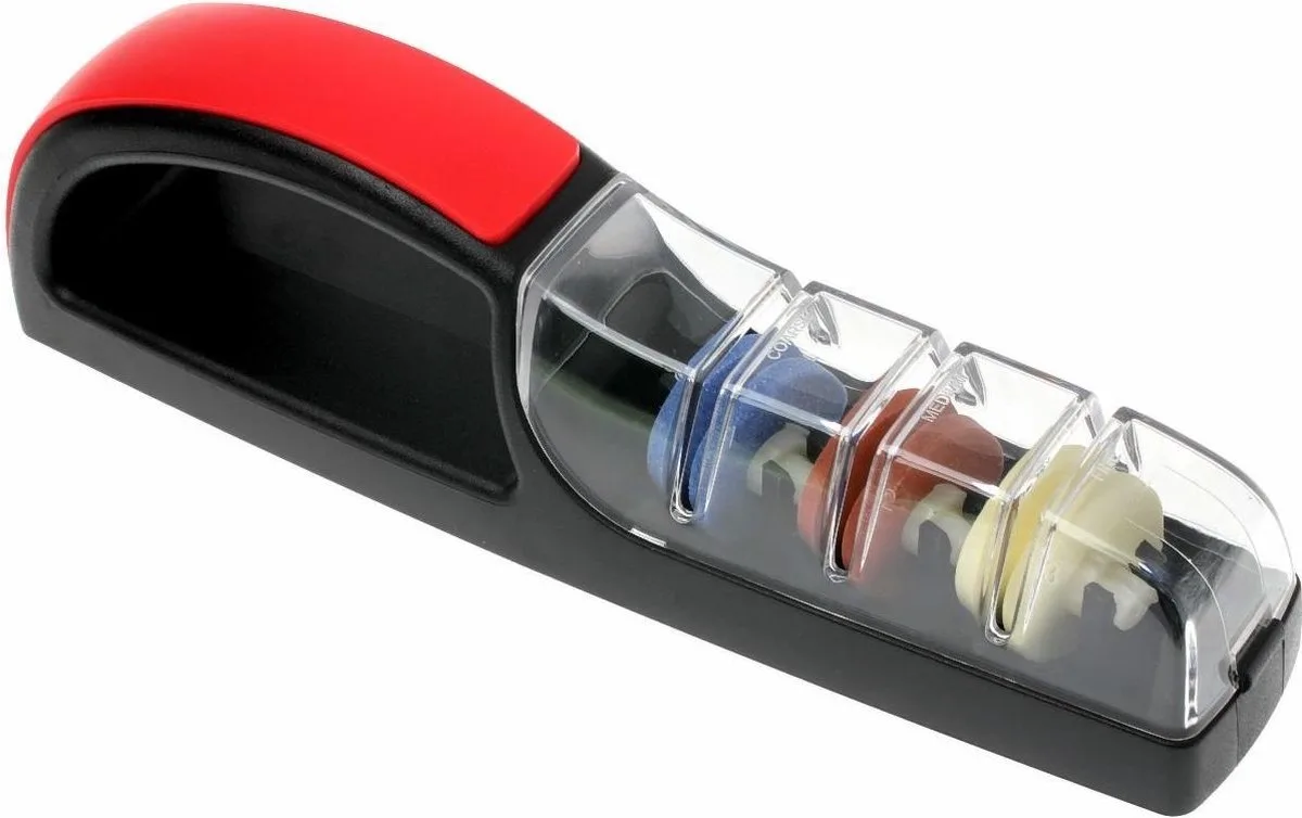 MinoSharp Messenslijper 0550BR - 23 cm - Rood/Zwart by Global in Red – product photo