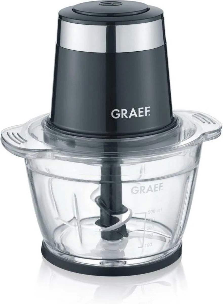 CH 502 - Hakmolen 500W + mengbeker 1l de Graef en Noir – photo produit