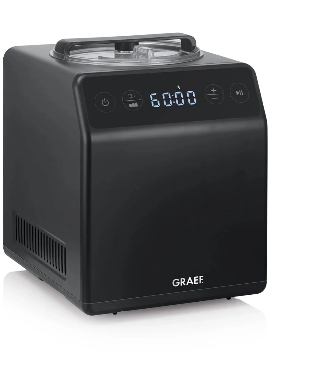 IJsmachine Met deksel 2.0 l van Graef in Zwart – productfoto