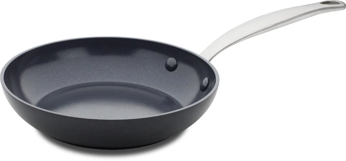 Barcelona Koekenpan 20cm – PFAS-vrije antikleeflaag – Koekenpan inductie – Keramische koekenpan - Ovenbestendig tot 220°C – RVS handgrepen - Zwart von GreenPan in Schwarz – Produktfoto