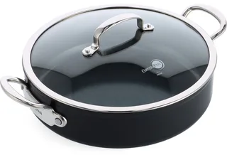 Barcelona Pro hapjespan 30 cm - 5,5l- met deksel - PFAS-vrij by GreenPan in Silver – product photo 1 of 2