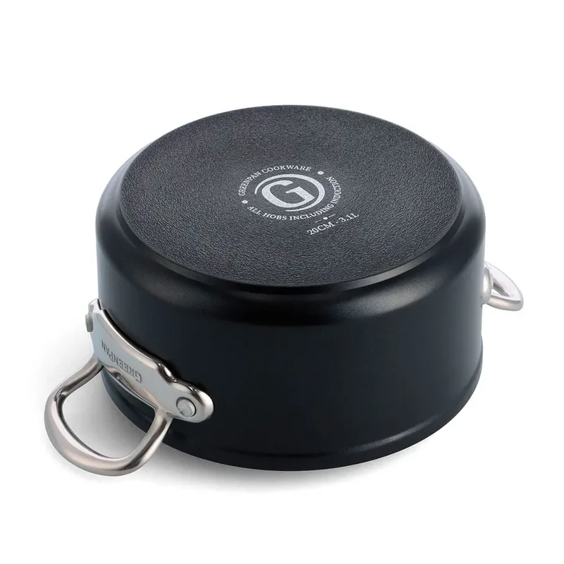 Barcelona Pro kookpan 24cm - 4,9l - PFAS-vrij by GreenPan in Silver – product photo 2 of 6