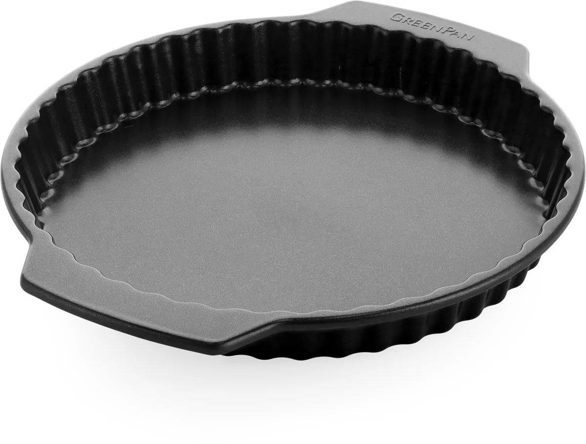 Bistro Quichepan - 28cm - PFAS-vrije antikleeflaag - Keramische bakvorm - Ovenbestendig tot 230°C - Rond - Zwart von GreenPan in Schwarz – Produktfoto