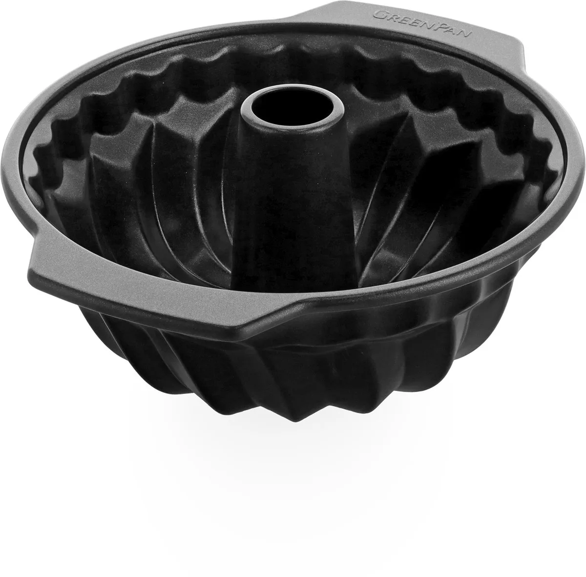Bistro Tulbandvorm - 24cm - PFAS-vrije antikleeflaag - Keramische bakvorm - Ovenbestendig tot 230°C - Rond - Zwart de GreenPan en Noir – photo produit