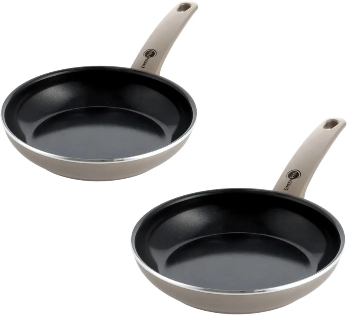 Cambridge Bronze Pannenset 2-delig - 20/24cm - PFAS-vrije antikleeflaag - Pannenset Inductie - Ovenbestendig tot 160°C - Diamantversterkt von GreenPan in Bronze – Produktfoto