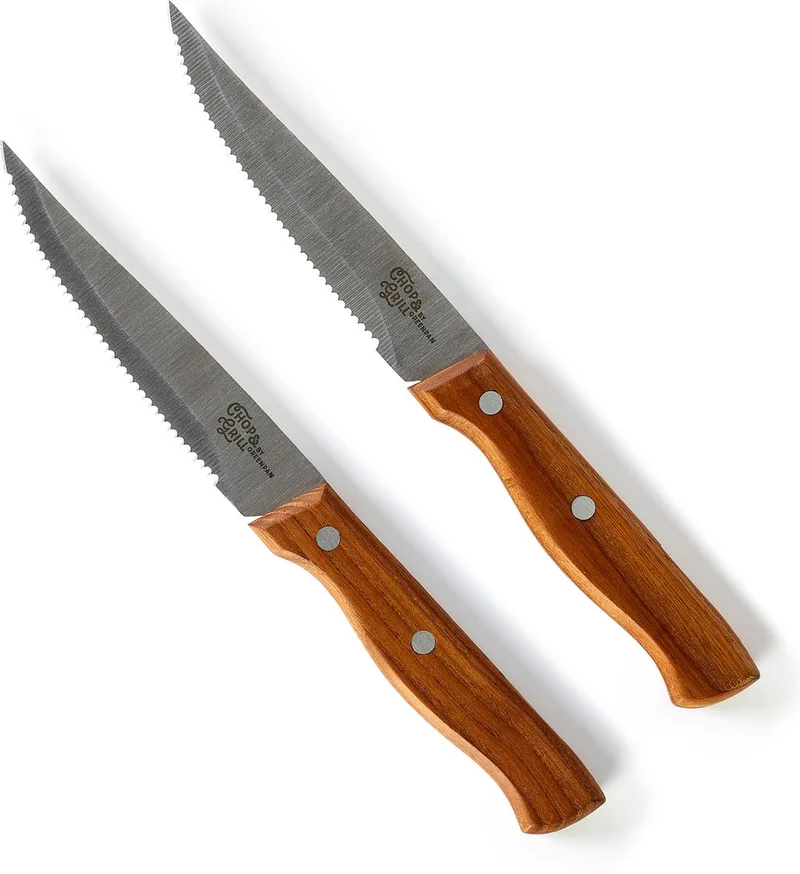 Chop & Grill Steakmessen - set van 2 by GreenPan in Hout – product photo