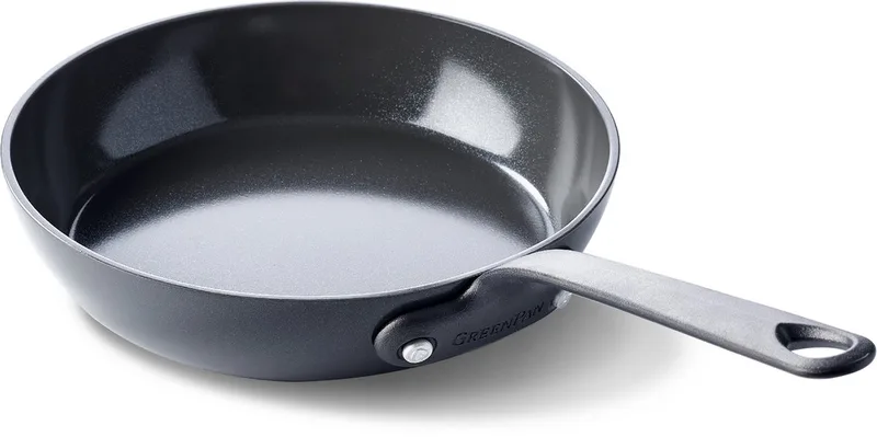 Craft Aluminium Koekenpan Ø30cm – PFAS-vrij – Zwart – Inductie- en Vaatwassergeschikt – Ovenbestendig tot 220° - Gehard Aluminium – RVS Handgrepen – Groter bakoppervlak van GreenPan in Zwart – productfoto