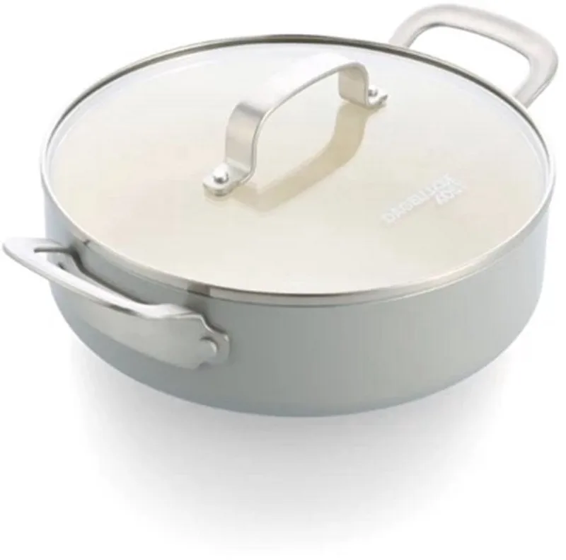 Dagelijkse Kost Jeroen Meus Proline stoofpan met deksel met keramische antikleef - Ø 24cm by GreenPan in Grey – product photo