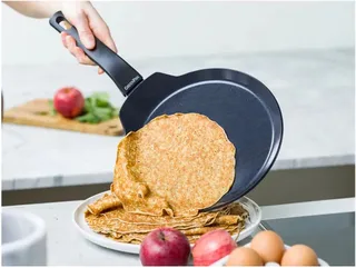 Essence pannenkoekenpan 24cm - PFAS Vrij - Alle Warmtebronnen - Keramische Anti-aanbaklaag de GreenPan en Noir – photo produit 1 sur 5