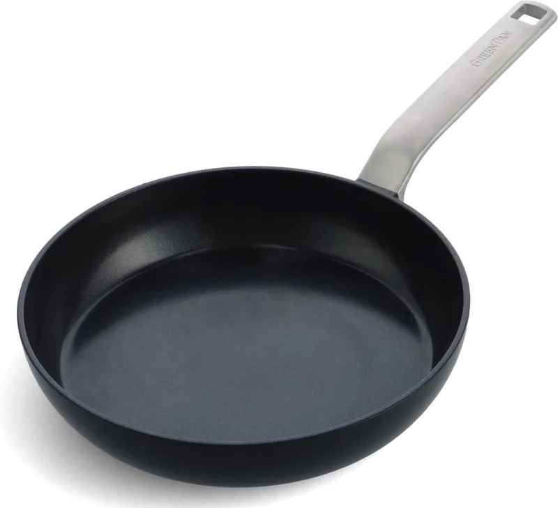 Evolution Eco Koekenpan met Keramische Antikleeflaag - PFAS vrij - 24 cm by GreenPan in Black – product photo