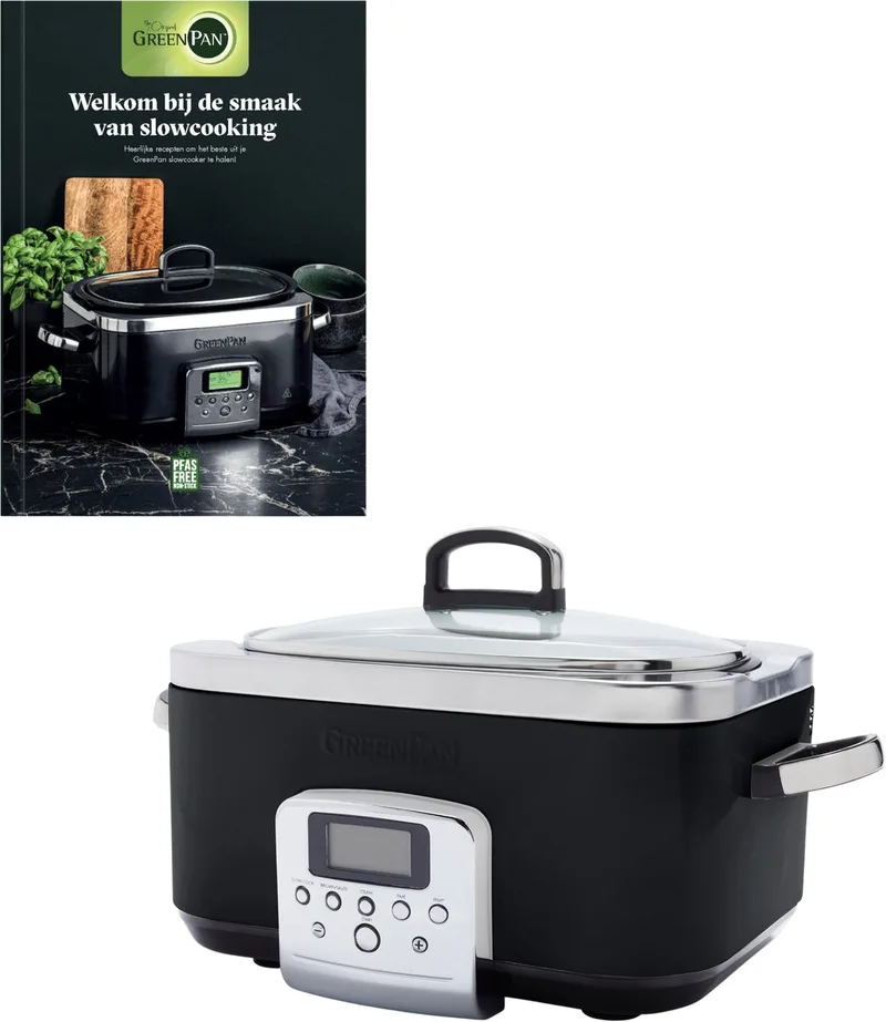 GP ELITE SLOWCOOKER BOEK by GreenPan in Black – product photo
