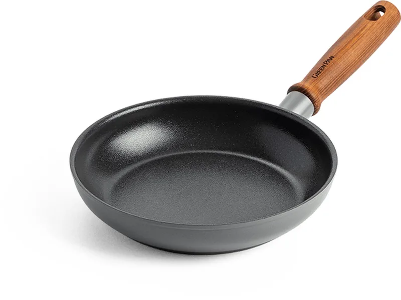 Mayflower Pro koekenpan 20cm - grijs - houten handvat - PFAS-vrij de GreenPan en Gris – photo produit