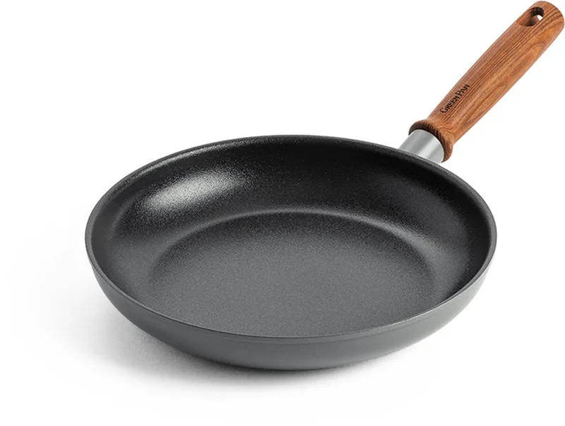 Mayflower Pro koekenpan 24cm - grijs - houten handvat - PFAS-vrij de GreenPan en Gris – photo produit