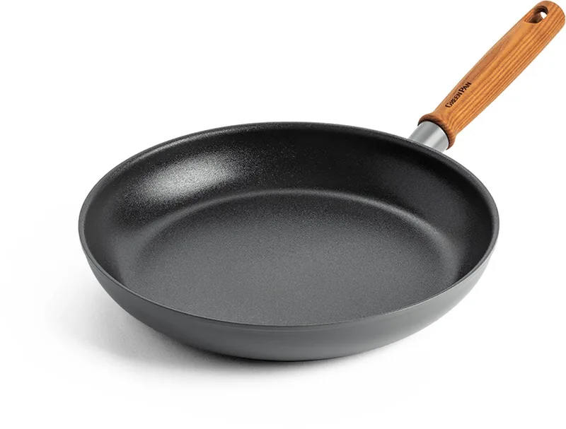 Mayflower Pro koekenpan 28cm - grijs - houten handvat - PFAS-vrij by GreenPan in Grey – product photo