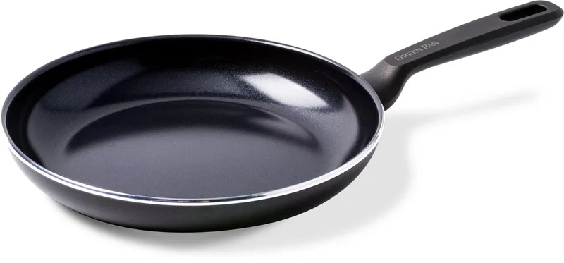 Memphis Koekenpan 30cm - PFAS-vrije antikleeflaag – Koekenpan inductie - Keramische koekenpan – Ovenbestendig tot 160°C – Koudgrepen - Zonder deksel – Zwart fra GreenPan i Sort – produktbillede