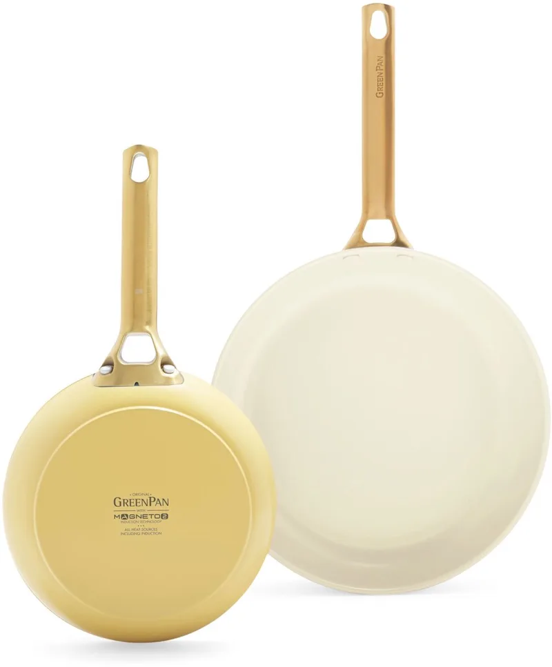 Padova Reserve 2-delige koekenpannenset 20+26cm by GreenPan in Yellow – product photo 1 of 6