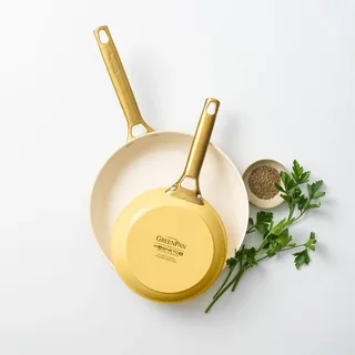 Padova Reserve 2-delige koekenpannenset 20+26cm by GreenPan in Yellow – product photo 4 of 6