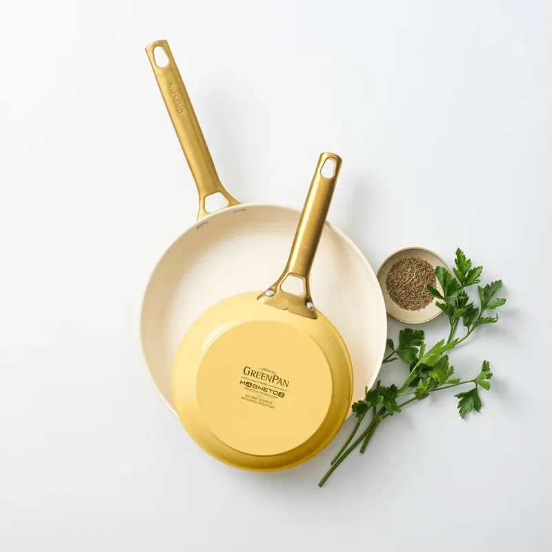 Padova Reserve 2-delige koekenpannenset 20+26cm by GreenPan in Yellow – product photo 4 of 6