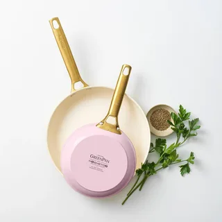 Padova Reserve 2-delige koekenpannenset 20+26cm by GreenPan in Pink – product photo 4 of 6