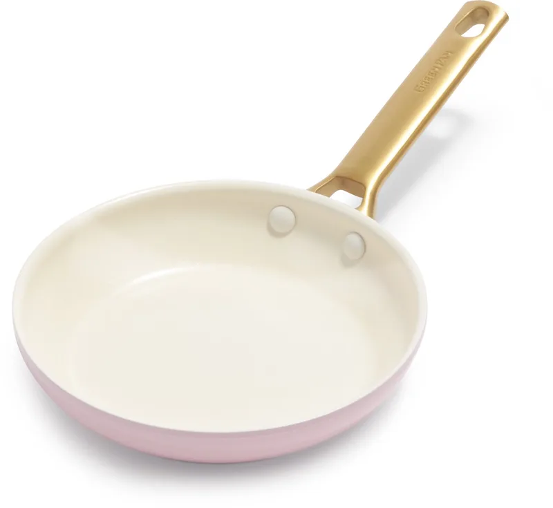 Padova Roze Keramische Inductie Koekenpan 20cm - PFAS-vrij - Inductie koekenpan - Ovenbestendig tot 200°C - Vaatwasserbestendig - RVS handgrepen – Roze de GreenPan en Blush_pink – photo produit