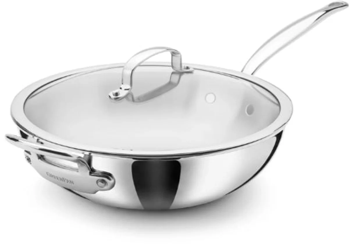 Premiere 5-ply wokpan 30cm RVS från GreenPan i Silver – produktbild