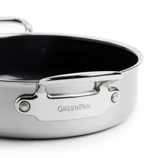 Première Stoofpan met deksel en 2 handvaten - 26cm/3.8L de GreenPan en Argent – photo produit 4 sur 6