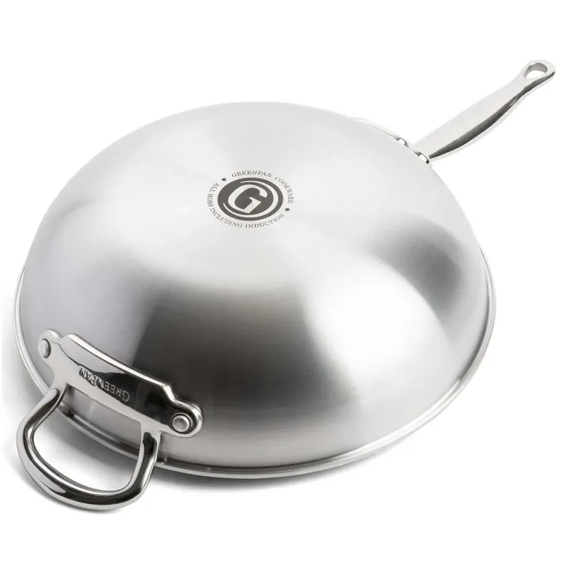 Première wok met extra handvat 30cm/4.7L by GreenPan in Silver – product photo 2 of 6