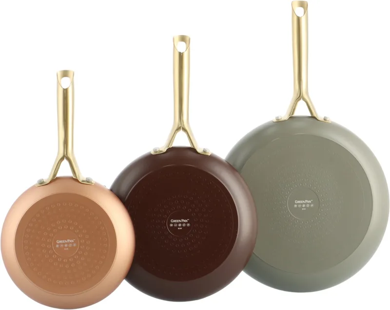 Poêles à frire avec revêtement antiadhésif Shades, 3 pièces de GreenPan en Terra – photo produit