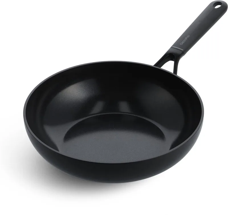 Smart Collection Wokpan met Keramische Laag - PFAS vrij - Ø 28cm by GreenPan in Black – product photo