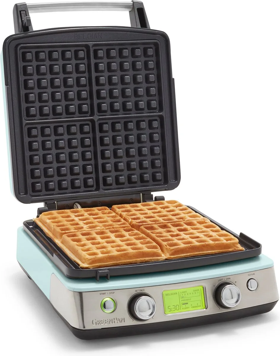 Wafelijzer Blue Haze (incl. 2 sets wafelplaten) van GreenPan in Blue_haze – productfoto