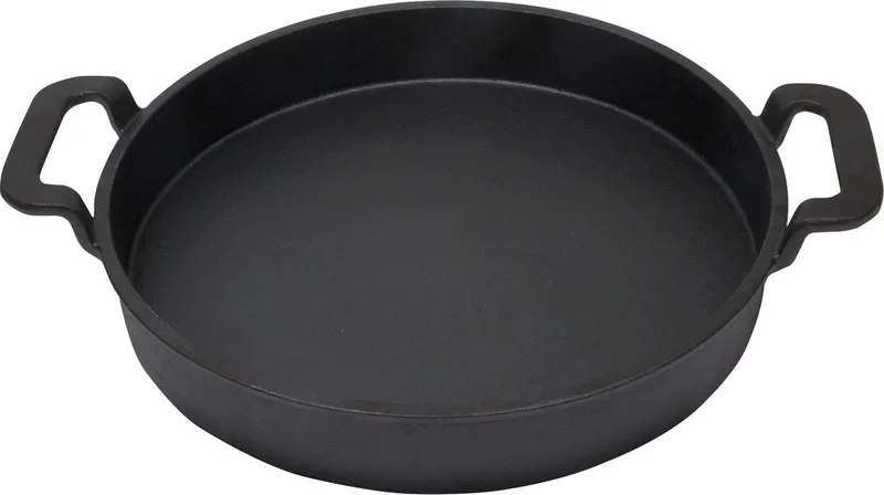 Gietijzeren Pan - Grid Cast Iron - Fry Pan - Flip Grid by Grill Guru in Black – product photo