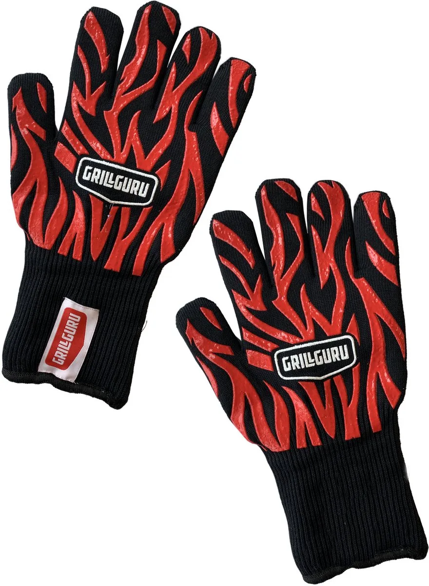 High Heat Handschoenen - BBQ Handschoenen von Grill Guru in Schwarz – Produktfoto