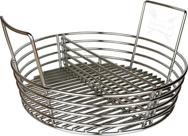 Large Charcoal Basket - Kamado - Kolenmand - Geschikt voor Grill Guru Large vanaf 2022 von Grill Guru in Rvs – Produktfoto