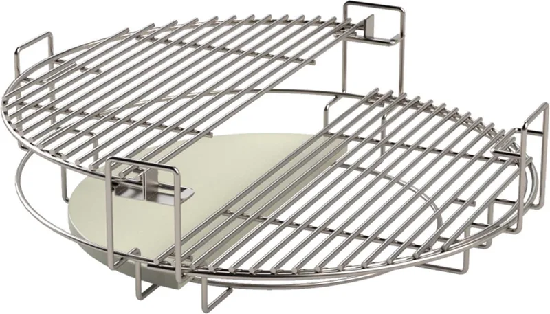 Large Multilevel Systeem - Creëer meer bruikbare, flexibele ruimte én verschillende temperatuurzones in je kamado. by Grill Guru in Rvs, White – product photo