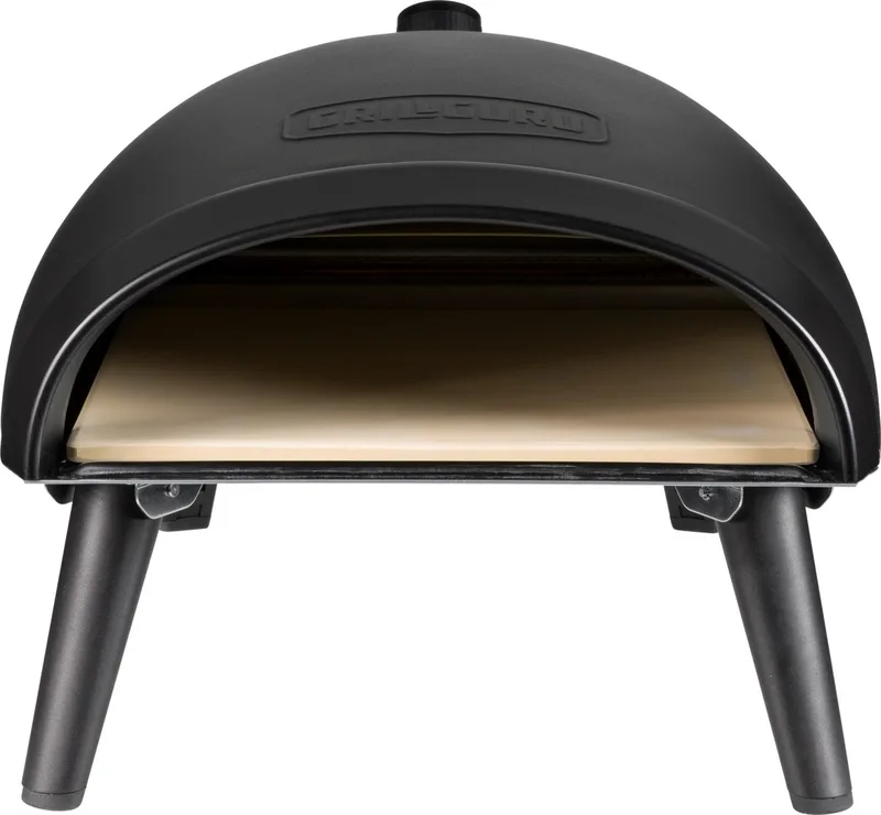 Pizza Oven Gas - tot 450 graden - inklapbare pootjes voor opberg gemak by Grill Guru in Black – product photo