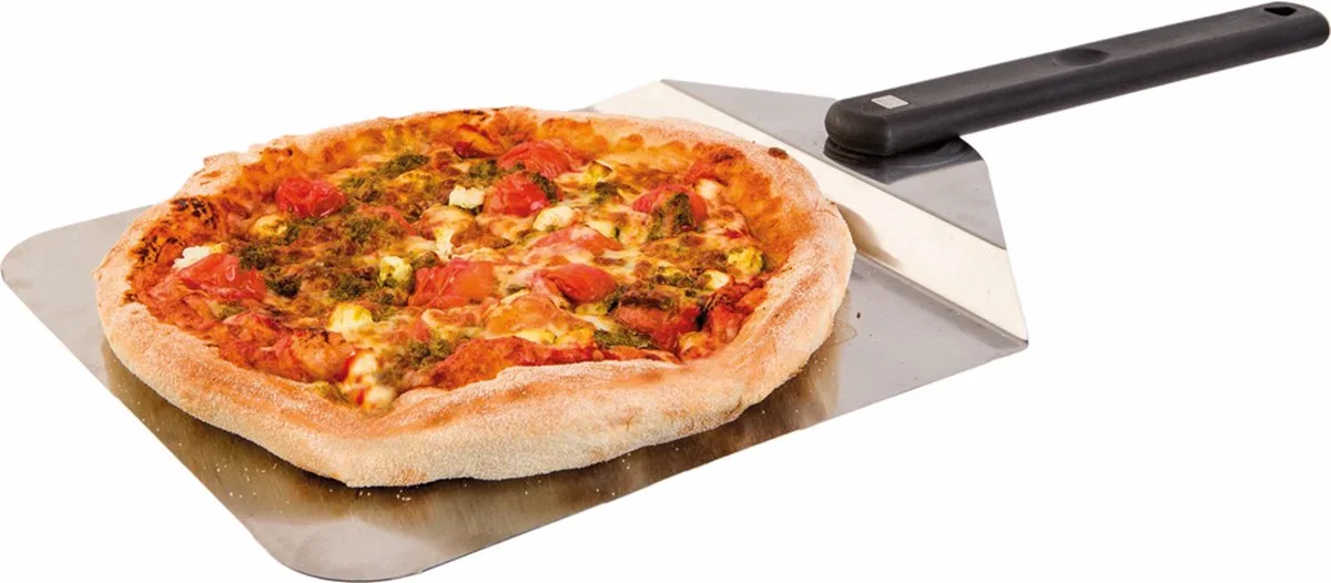 Pizza Peel Steel Foldable van Grill Guru in Zilver – productfoto