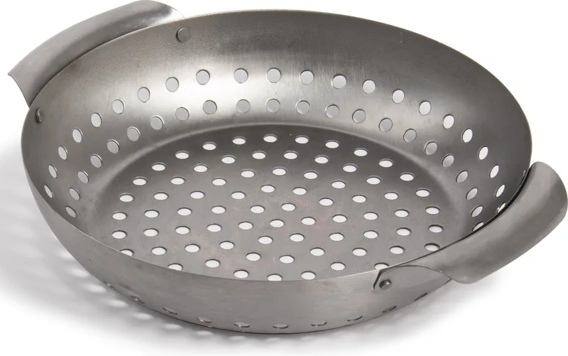Barbecue Grillmand - RVS - ø27,5x5cm by Gusta in RVS kleur – product photo
